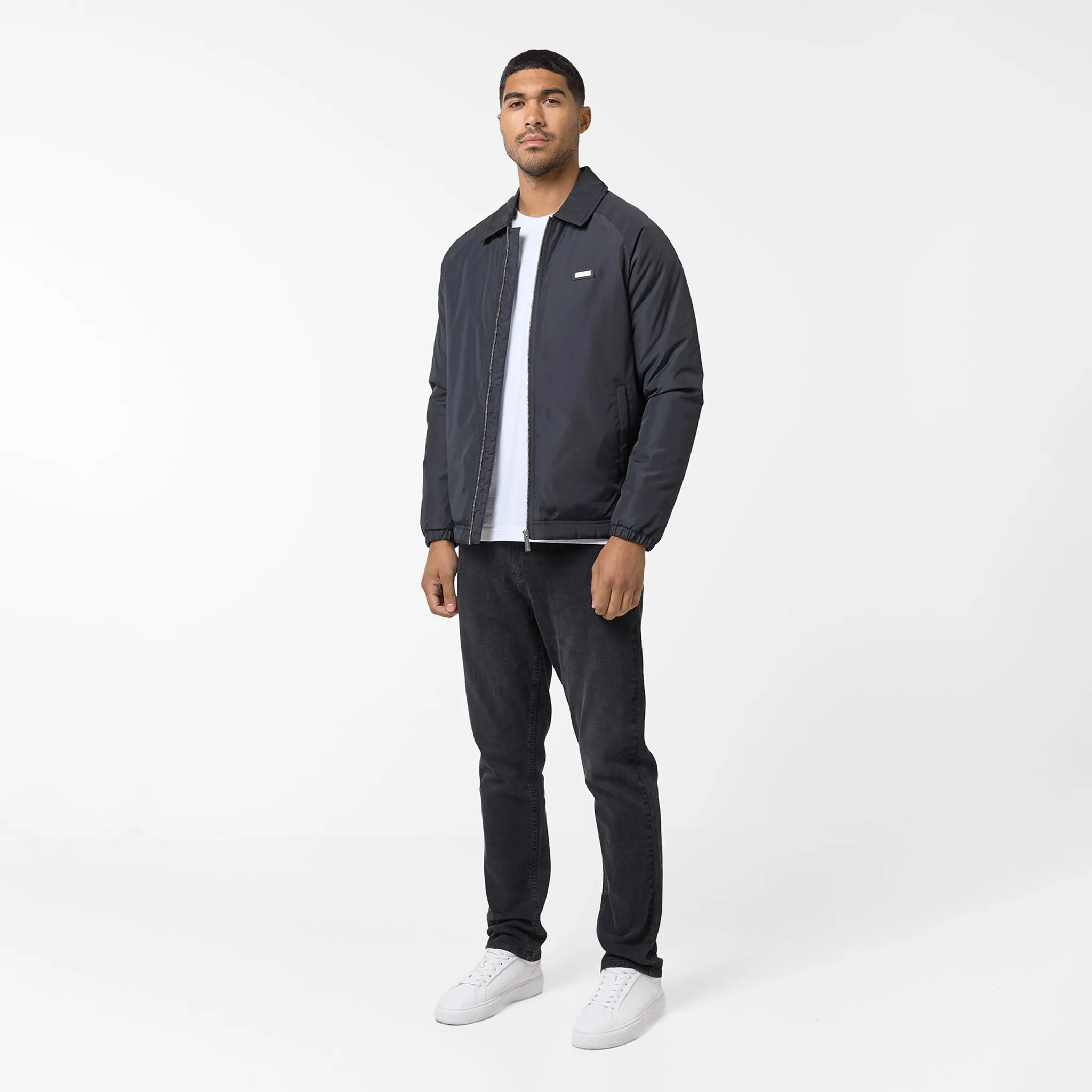 Padded Coach Smart Jacket | Black Winter Fit ReversibleStyle