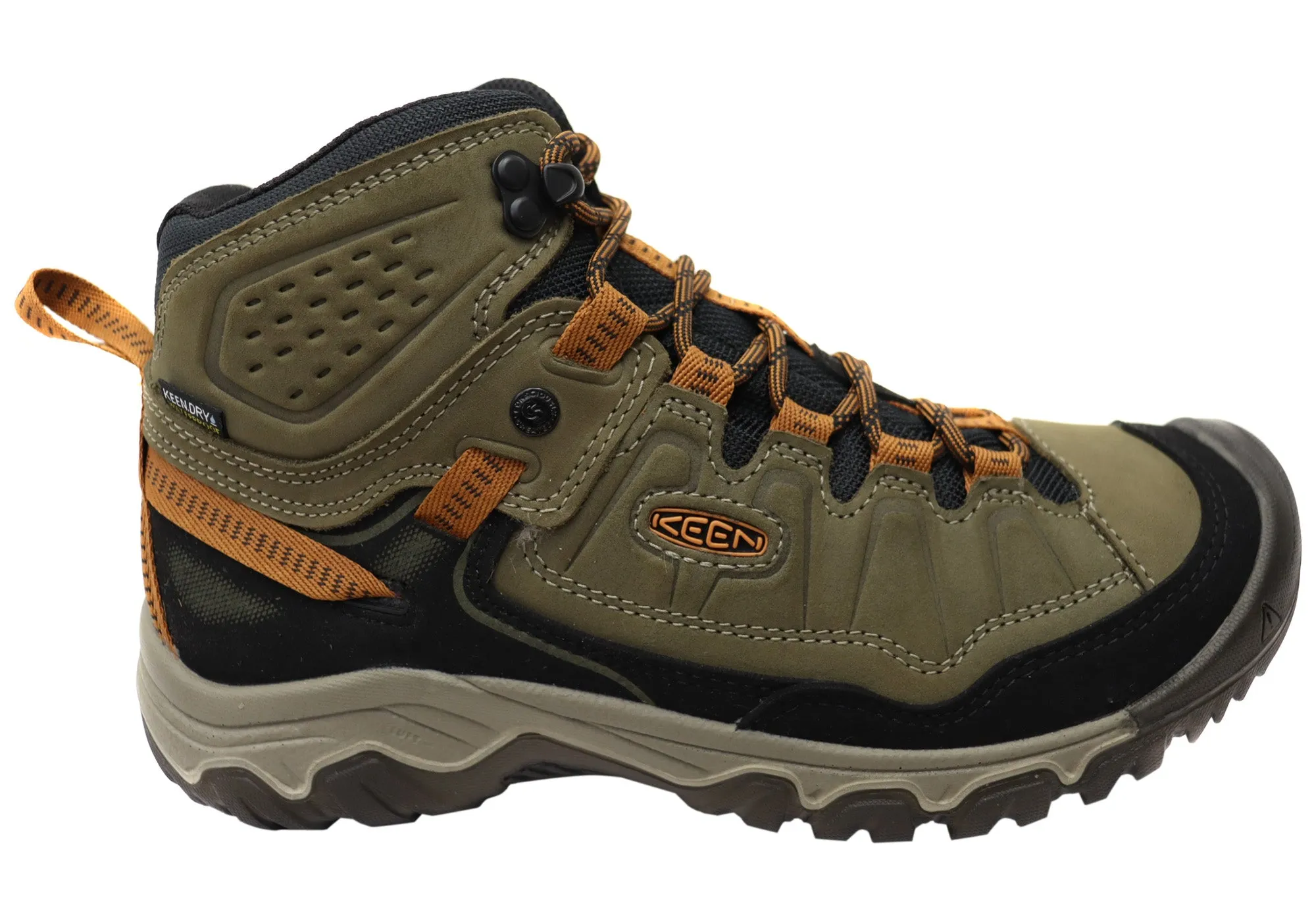 Mud Resistant Stylish Explorer Step Control Keen Mens Targhee IV Mid Waterproof Hiking Lace Up Comfortable Boots