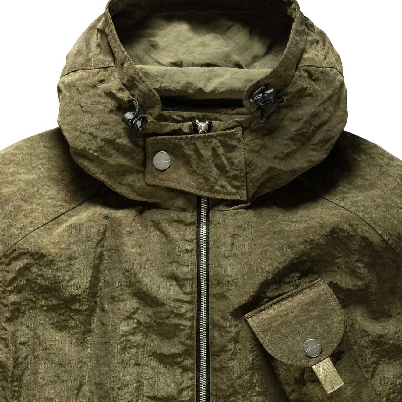 Left Hand Elvo Anorak 2.0 Olive Reinforced Elbows Temperature Regulating Fabric