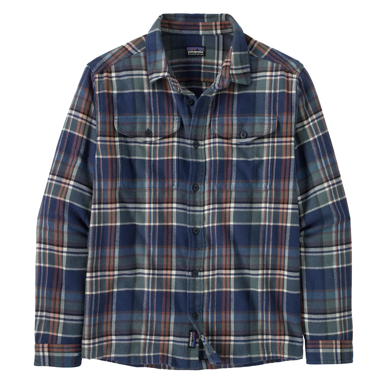 Patagonia Fjord Flannel Shirt Adventurer / New Navy Timeless Fit