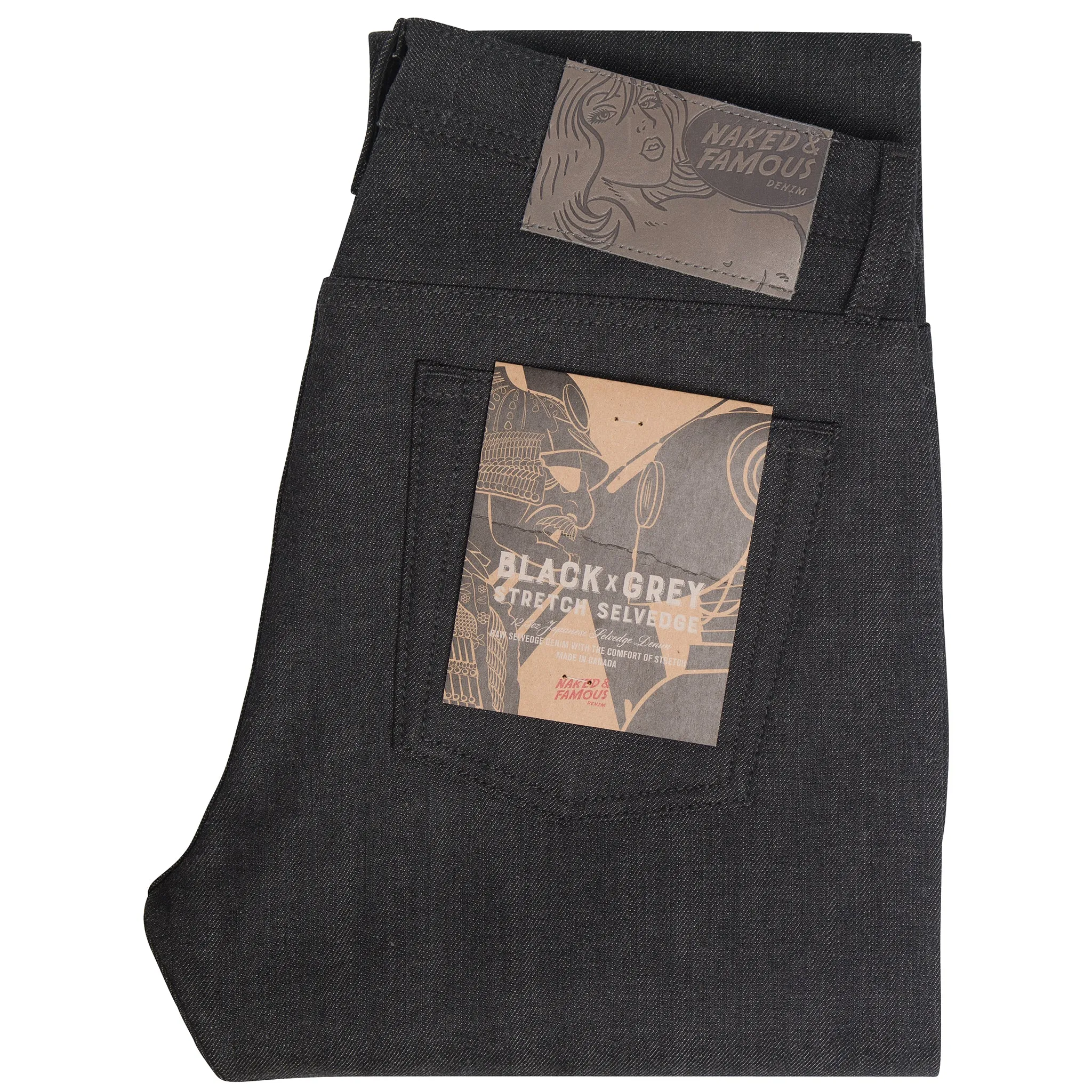 Weird Guy - Black x Grey Stretch Selvedge Ready to Wear