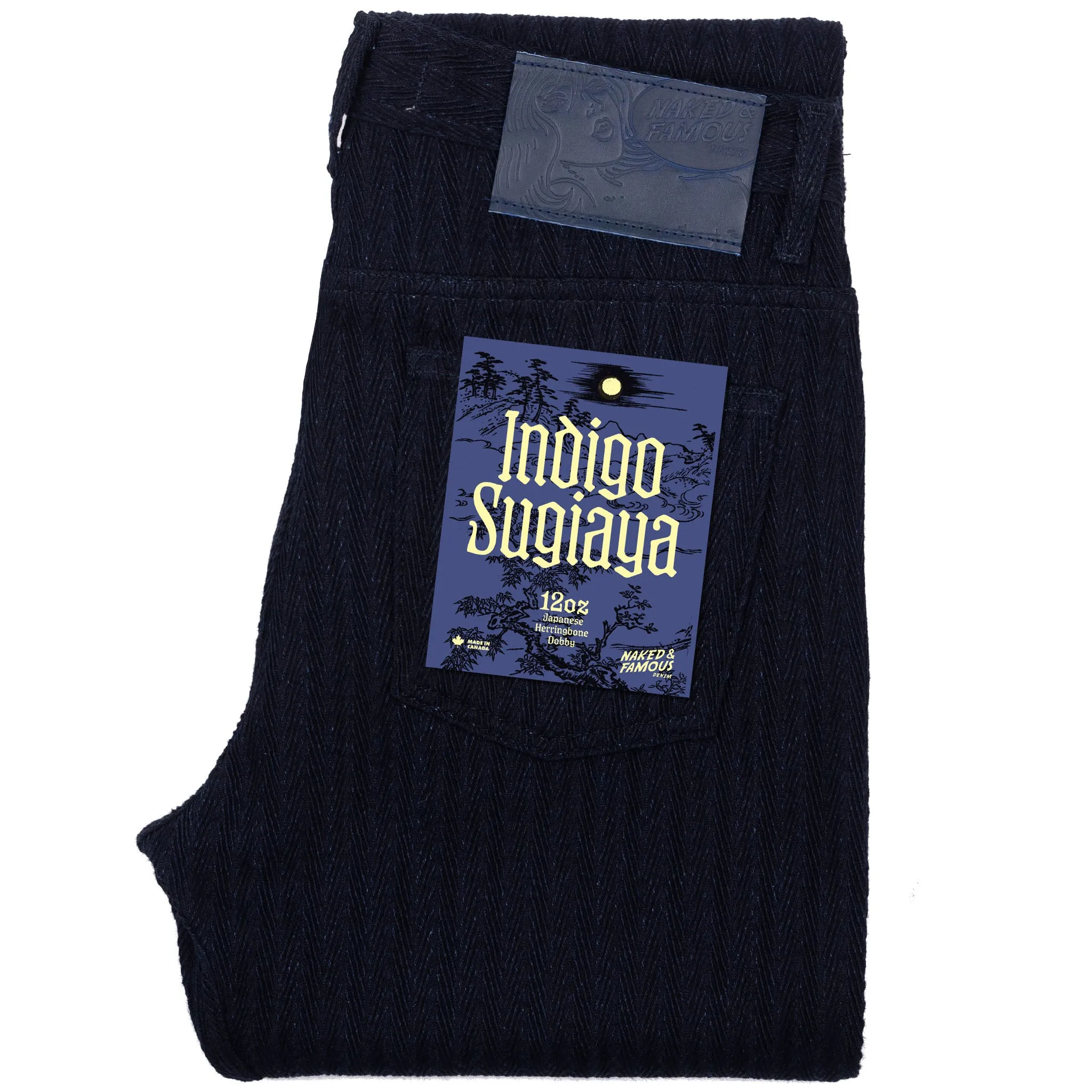 Weird Guy - Indigo Sugiaya Work Outfit Layered Knee Panels