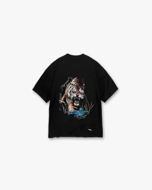 Welcome To The Jungle T-Shirt - Off Black Light Fit Wear