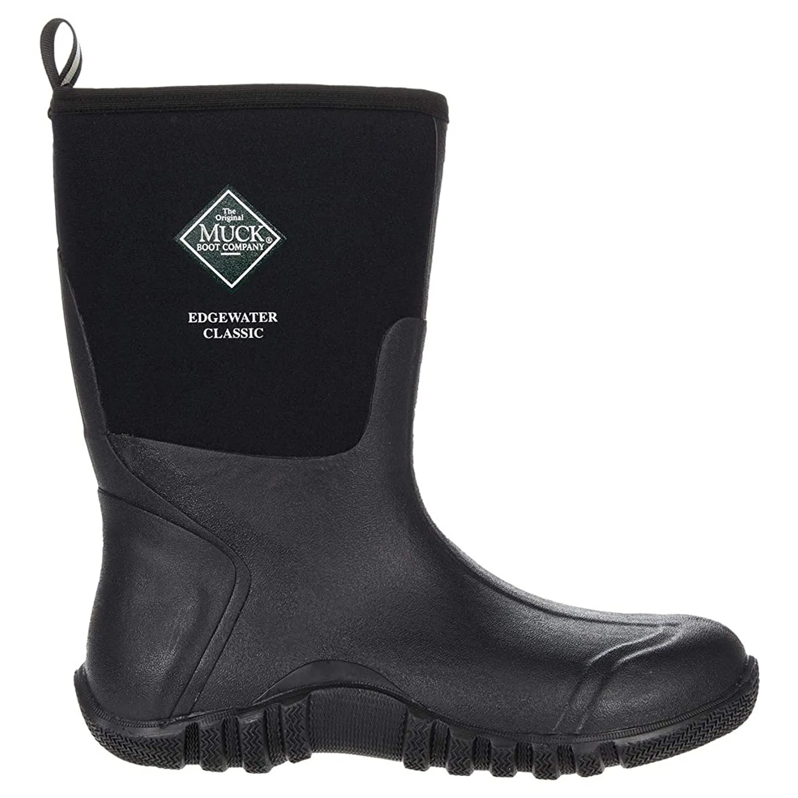Muck Boot Edgewater Classic Mid Rubber Synthetic Men's Mid Calf Black Boots Art Soul