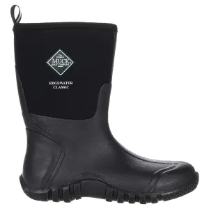 Muck Boot Edgewater Classic Mid Rubber Synthetic Men's Mid Calf Black Boots Art Soul