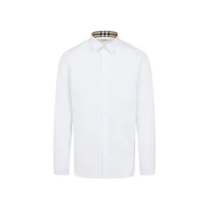 White Cotton Sherfield Shirt tailored look