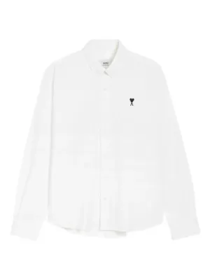 White Poplin Shirt Breathable Design