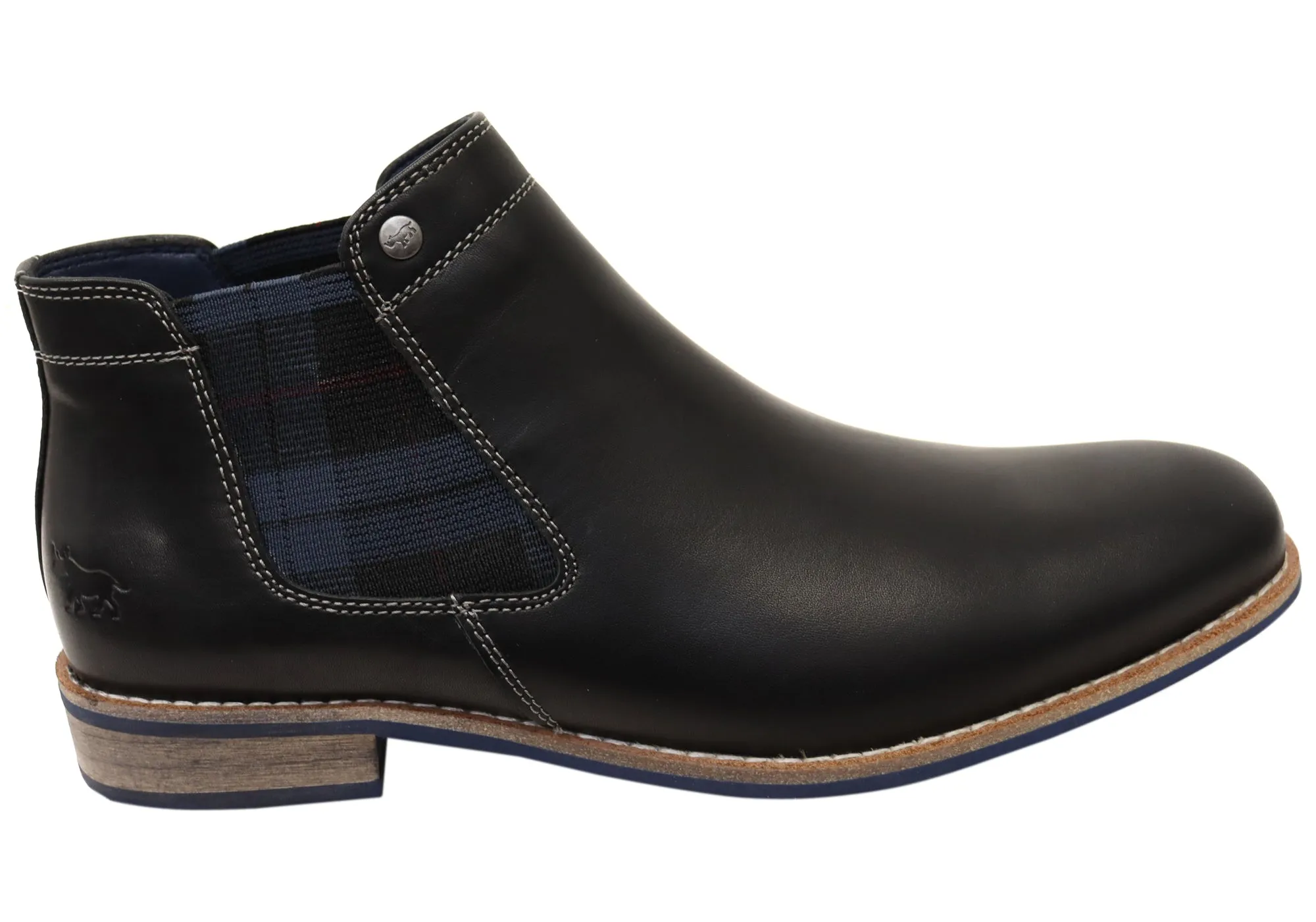 Wild Rhino Drake Mens Comfortable Leather Chelsea Dress Boots Anti-static