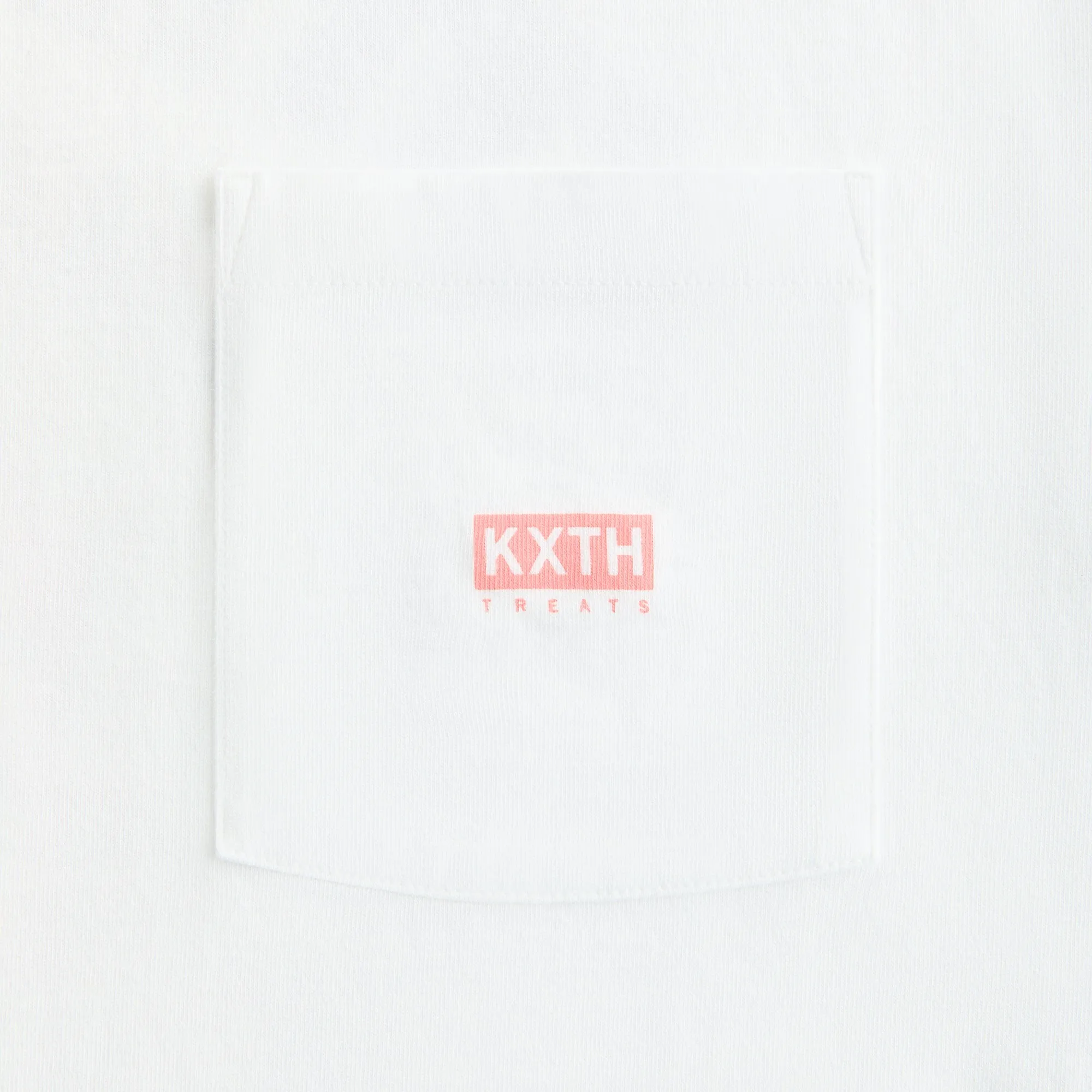 Comfort Design Fit Breathable Performance Fit Kith Treats Cake Vintage Pocket Tee - White