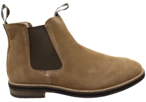 Slip   Resistant Lug Feather Light Active Nomad Slatters OReilly Mens Comfortable Suede Chelsea Pull On Dress Boots
