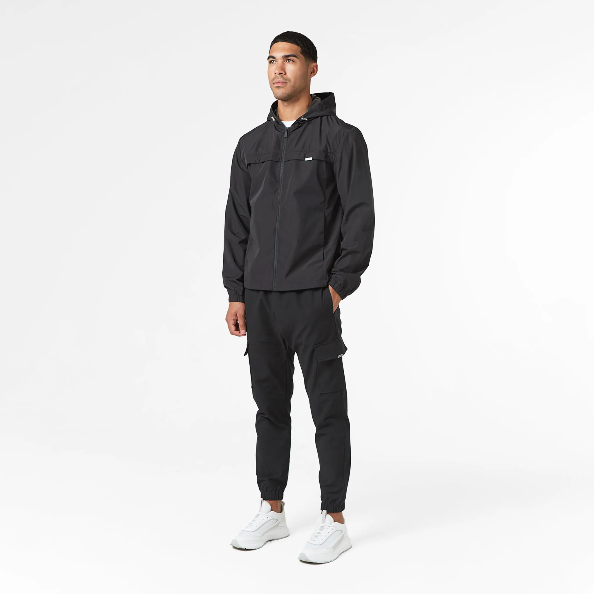 Durable Outer Shell Smart Windbreaker | Black