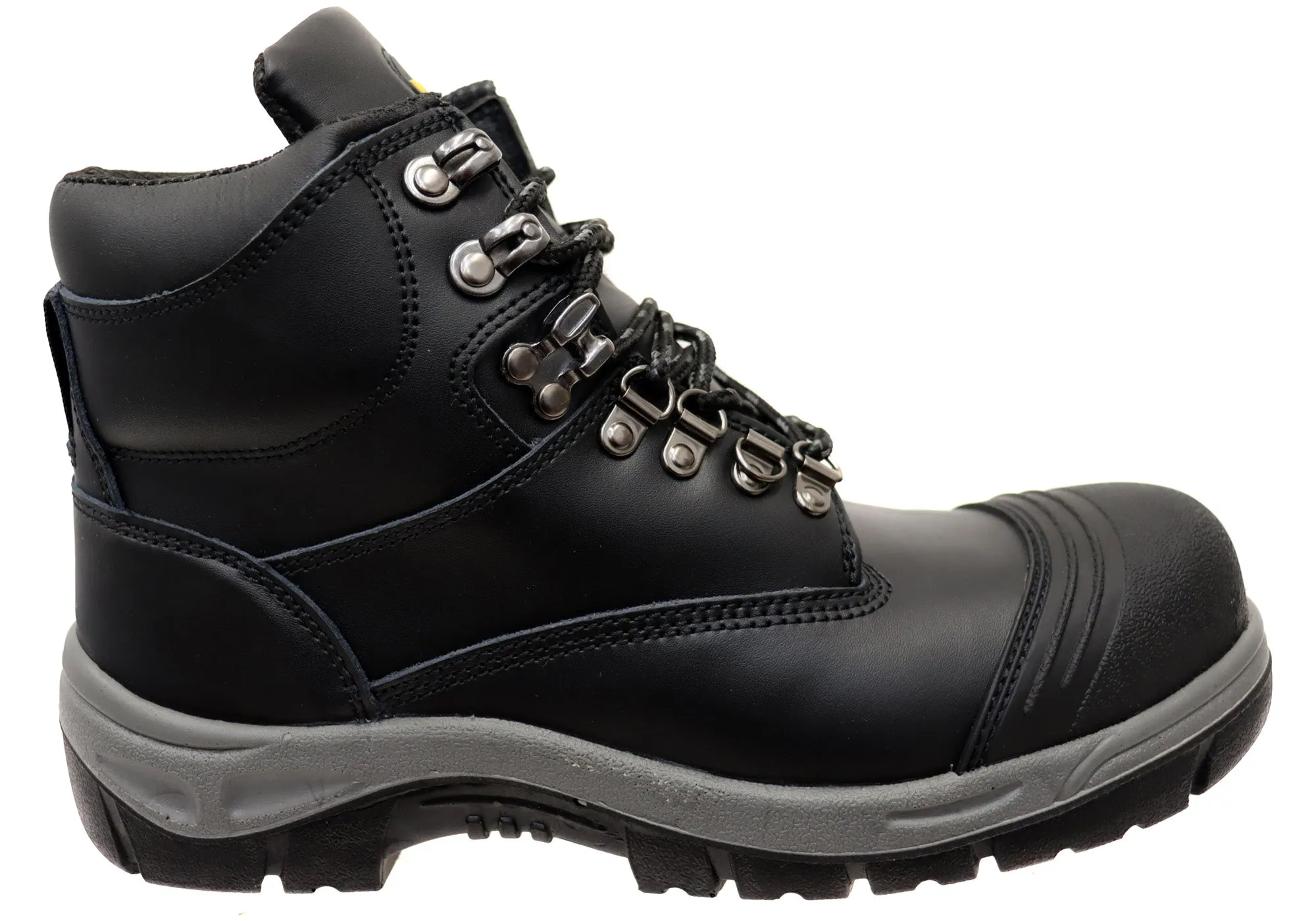 Office Smart Leather Cool Woodlands New Darwin Mens Leather Steel Toe Cap Work Boots