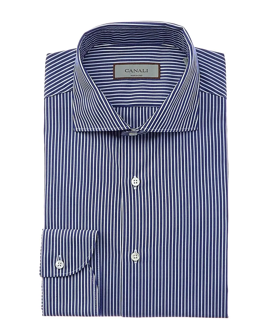 Canali Dress Shirt Multi Functional Pockets Lounge Comfort