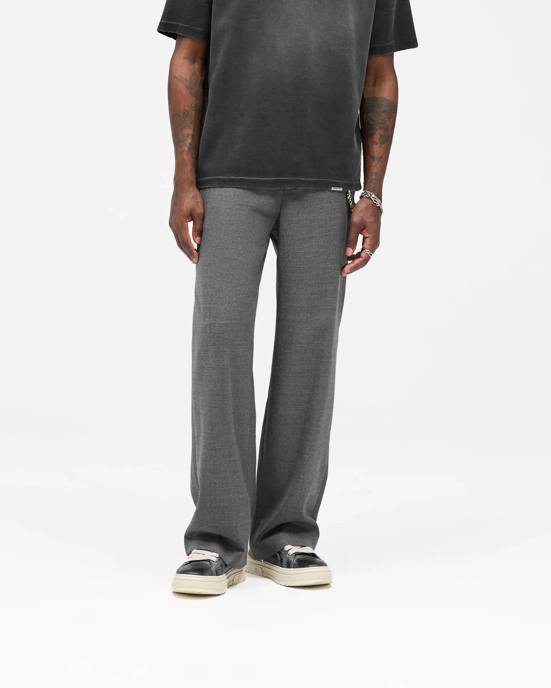 Wool Pant - Grey No Gap Waist Construction Ultimate Comfort