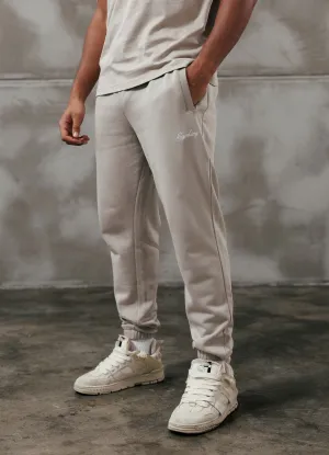 Gym King Script Relaxed Fit Jogger - Light Sand Quick Movement Wear Travel-Ready