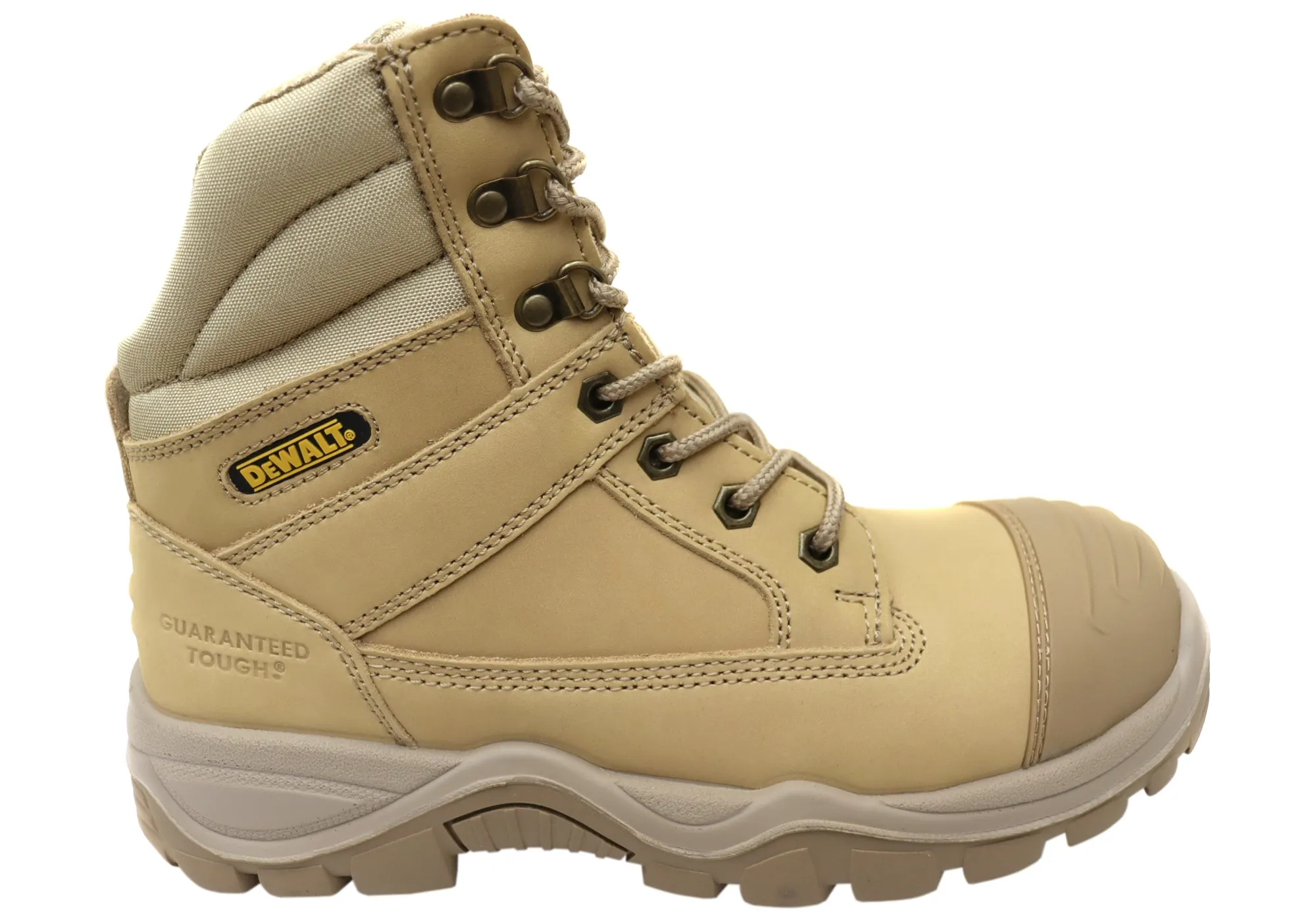 Rugged And Durable DeWALT PROComfort Toner Mens Side Zip Leather Safety Boots