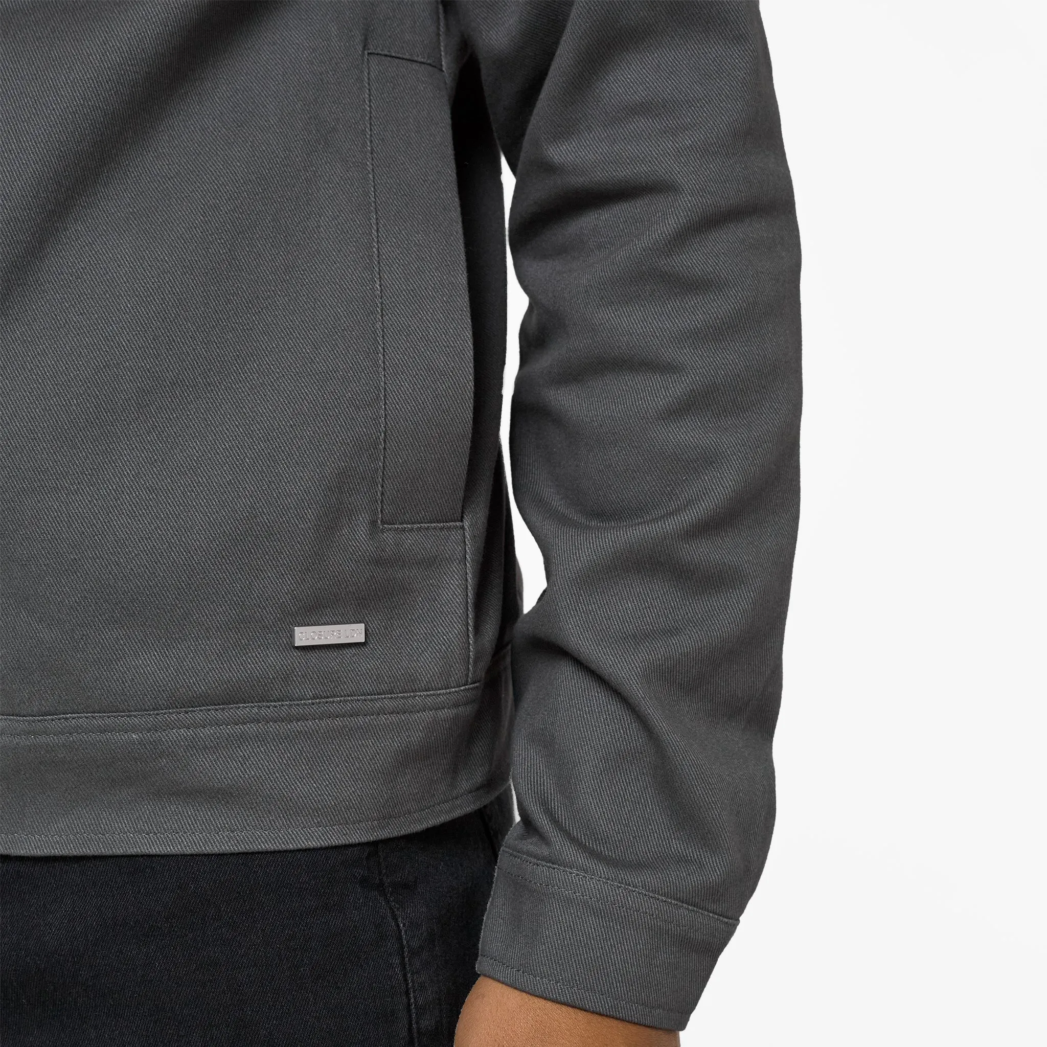 Twill Zip Up Jacket | Charcoal Cold Resist