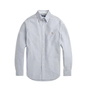 Classic Color Polo Ralph Lauren Custom Fit Oxford Shirt Slate
