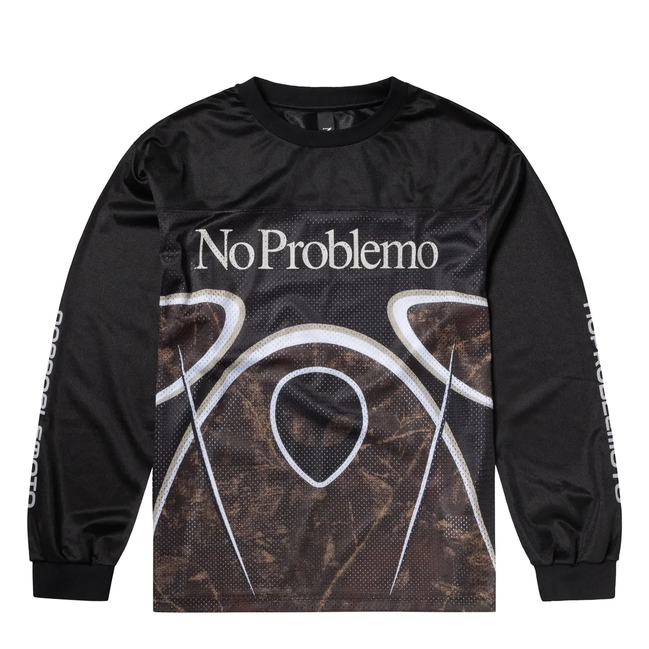 No Problemo Alien L/S Moto Shirt Black soft look