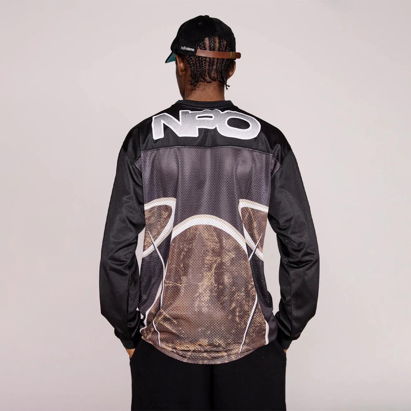 No Problemo Alien L/S Moto Shirt Black Street Style