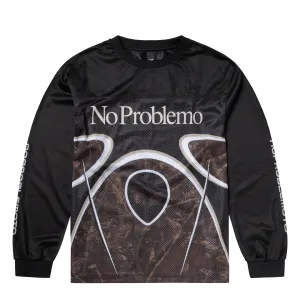 No Problemo Alien L/S Moto Shirt Black soft look