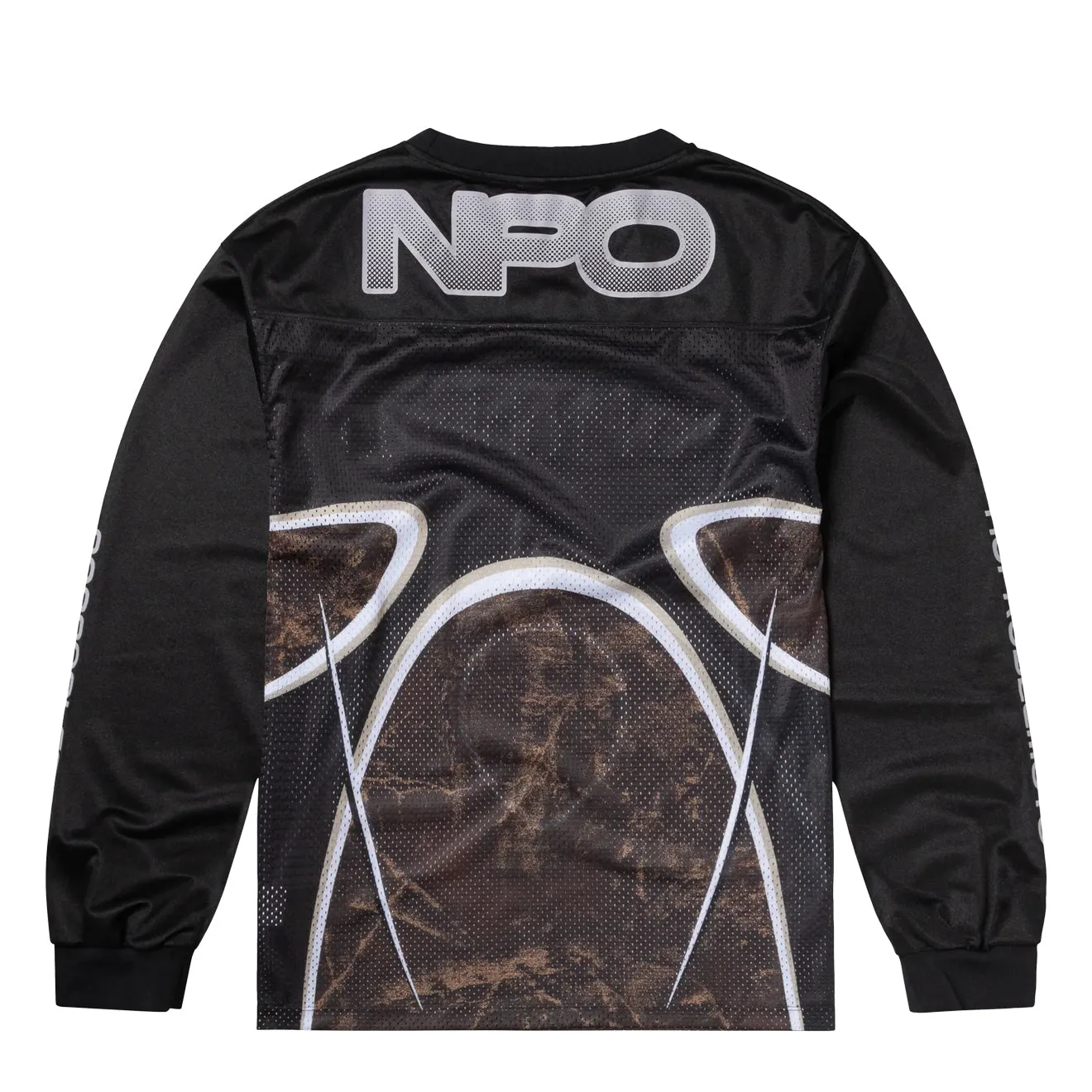 Adjustable Fit No Problemo Alien L/S Moto Shirt Black