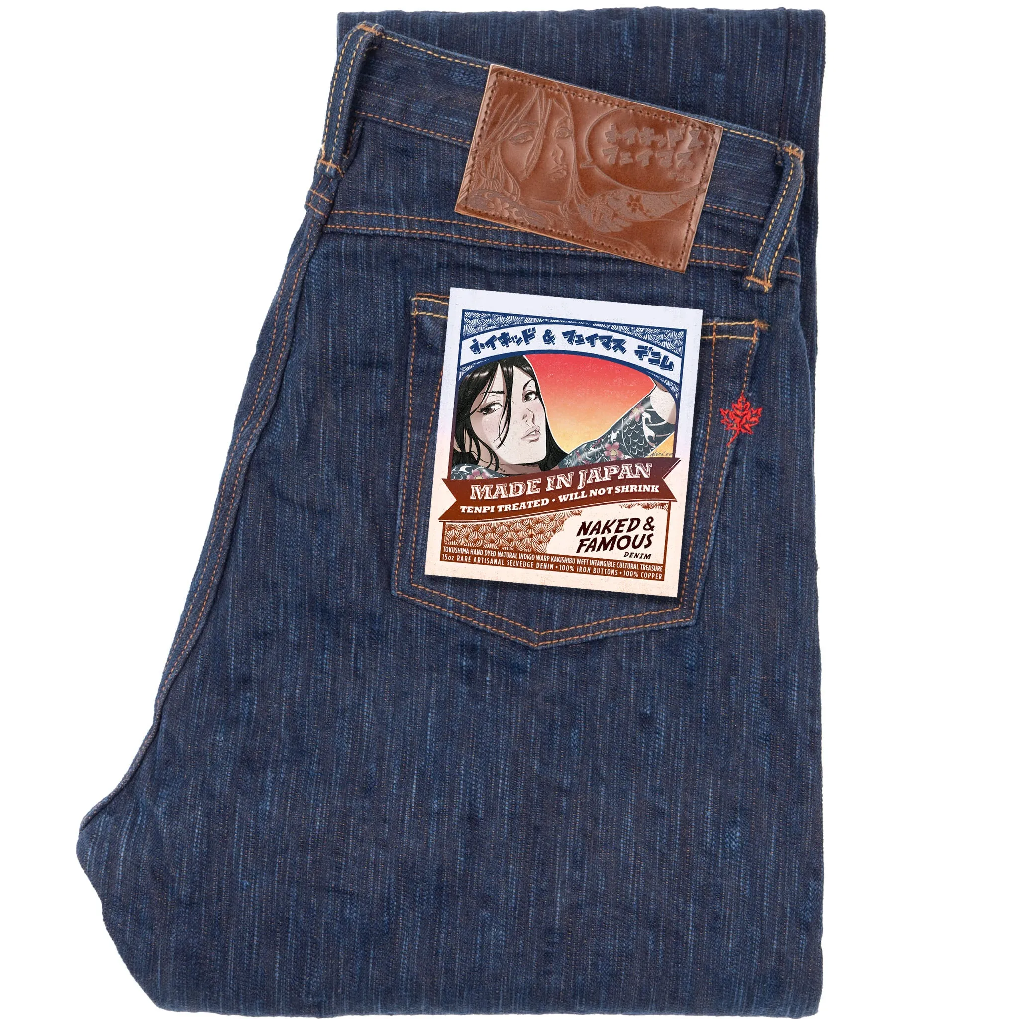 Casual Days True Guy - MIJ15 - Hand Dyed Natural Indigo x Kakishibu Intangible Cultural Treasure Selvedge Denim